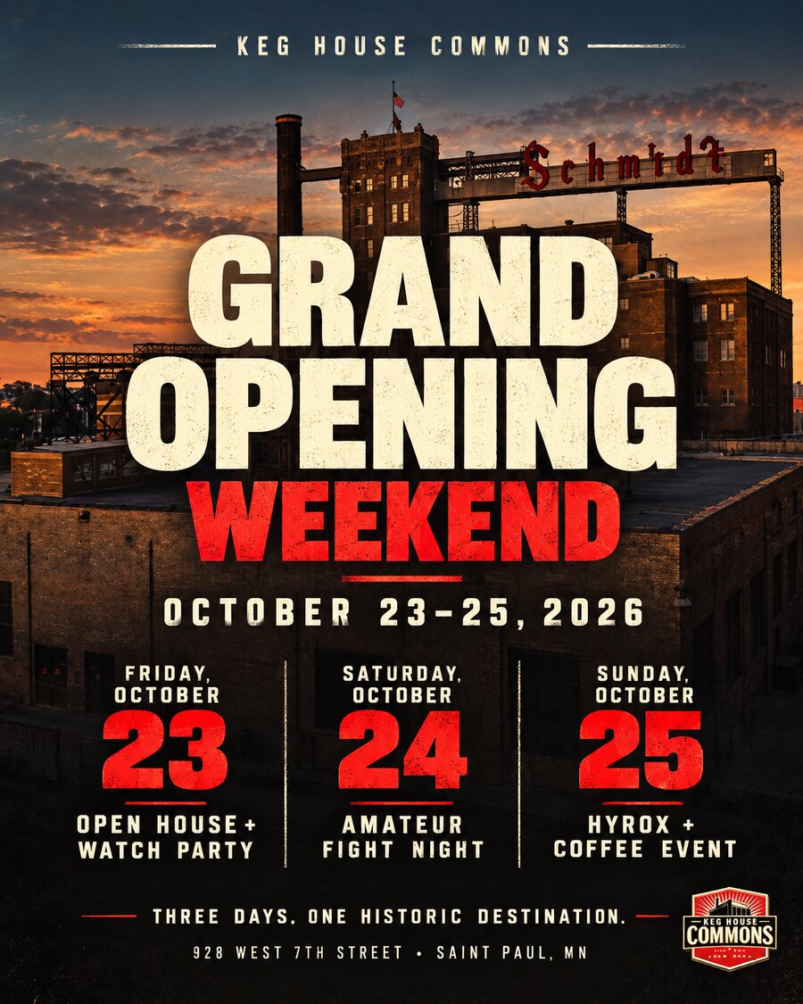 Keg House Commons Grand Opening Weekend, October 23 to 25, 2026